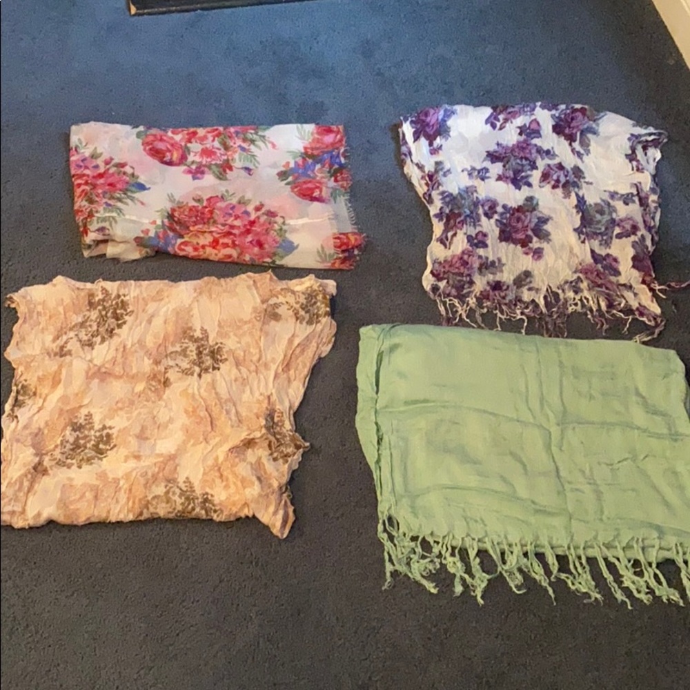 Patterned scarves
